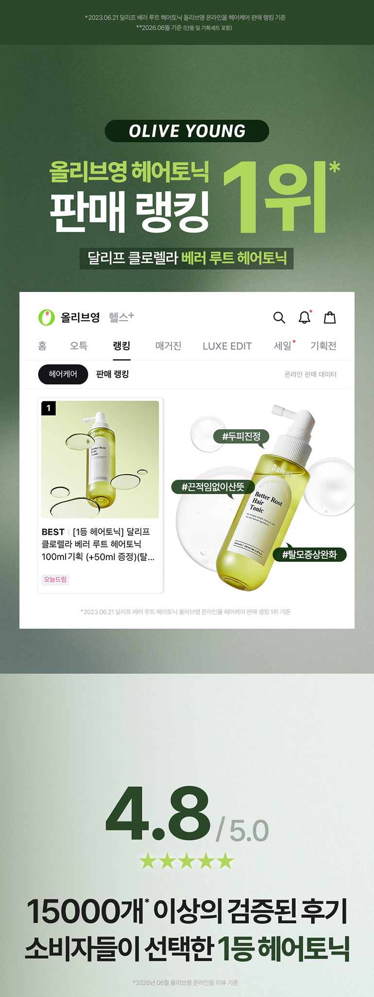DALEAF Chlorella Better Root Hair Tonic - description 4